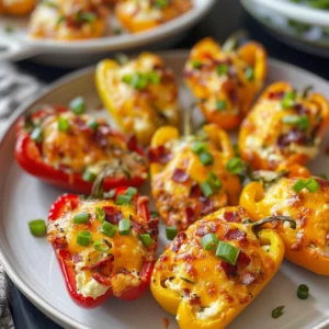 Cream Cheese Stuffed Peppers – The Best Party Appetizer You’ll Crave Every Time 2 Cream Cheese Stuffed Mini Peppers with Bacon and Cheddar