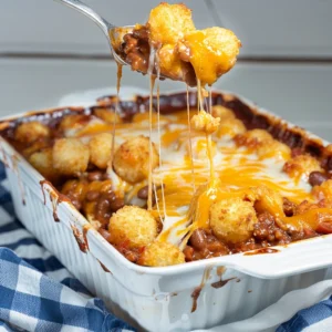 Chili Hot Dog Casserole Recipe The Ultimate Comfort Dish for All Ages 2 chili hot dog casserole recipe freshly baked with golden tater tots