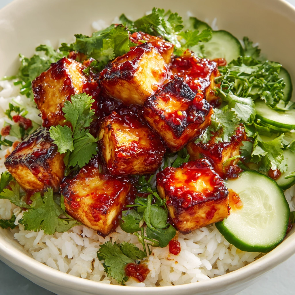 Recipes with Thai Sweet Chili Sauce That You’ll Want to Make Again 4 tofu rice bowl recipes with Thai sweet chili sauce