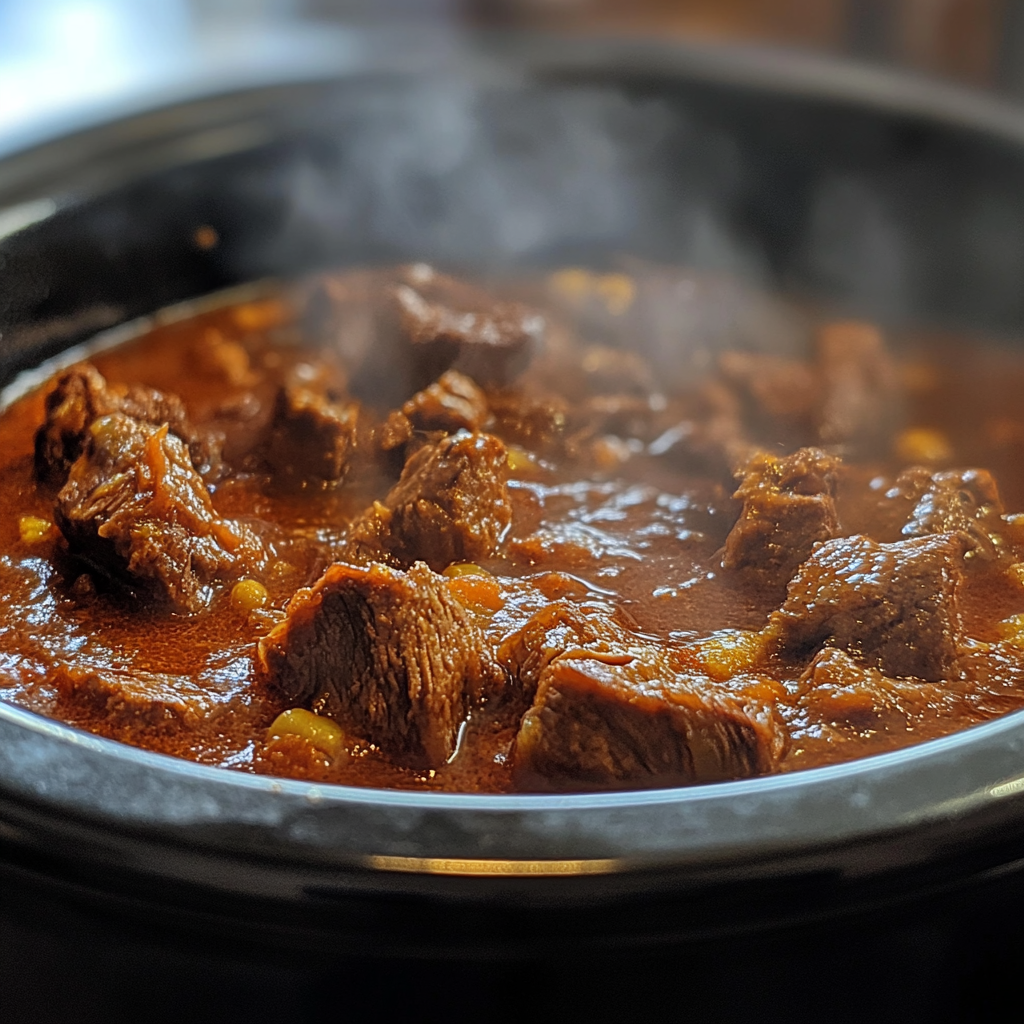 Carne Adovada Slow Cooker – A Deliciously Easy New Mexican Classic 4 carne adovada slow cooker cooking stage