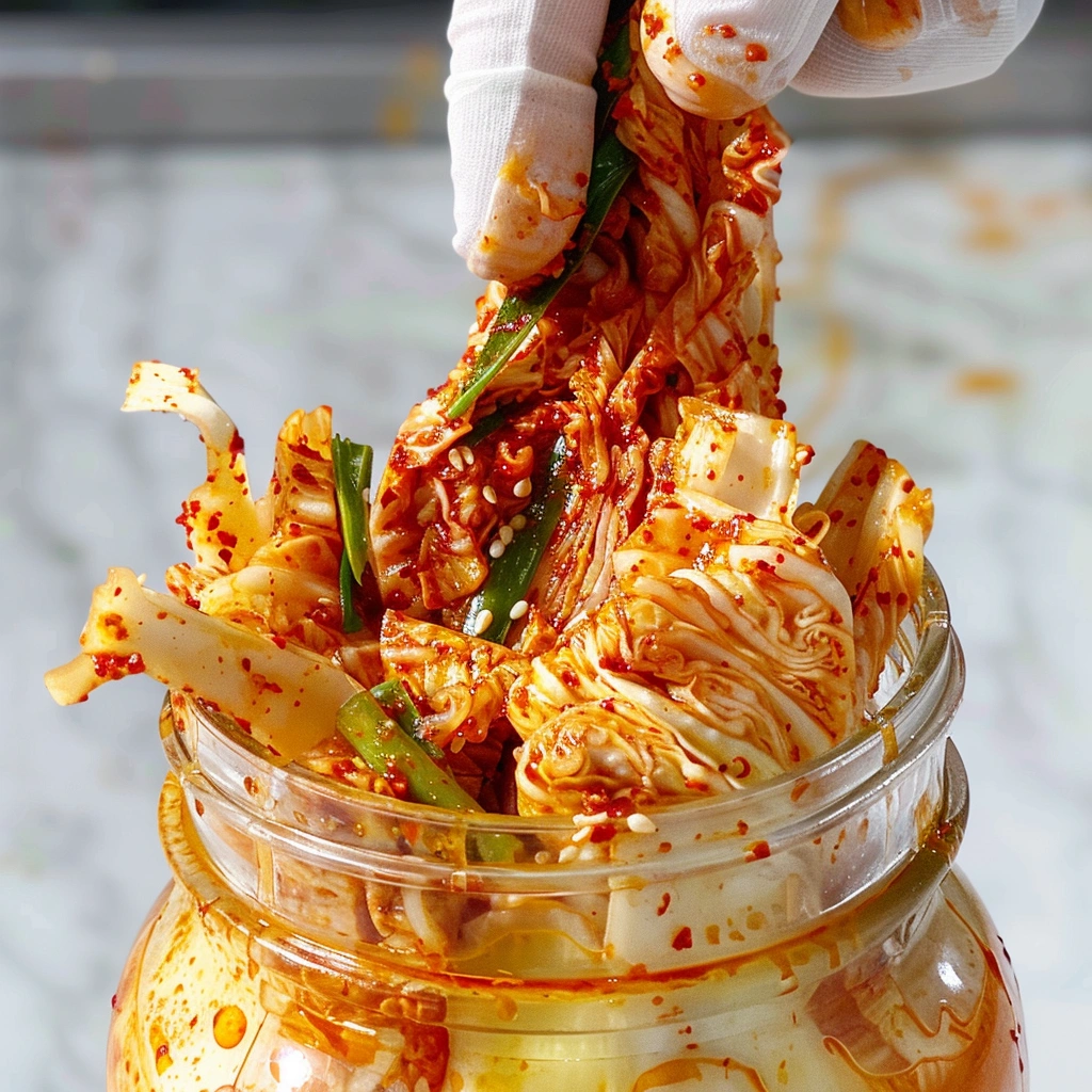 Easy Kimchi Recipe You Can Make at Home Today 6 Fermentation jar packed with homemade kimchi